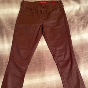 Lucky Brand Maroon Skinny Jeans